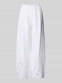 Tommy Hilfiger Loose fit wijde broek met broderie anglaise