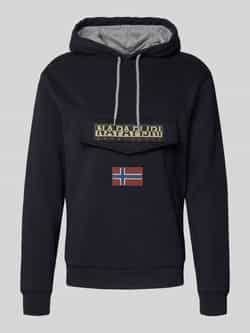 Napapijri Sweatshirt met labelpatch model 'BURGEE WINT'