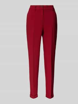 MORE & MORE Slim fit stoffen broek met persplooien model 'Hedi'