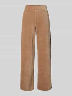 Christian Berg Woman Wide leg corduroy broek met elastische band