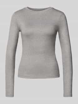 Vila Slim fit shirt met lange mouwen van viscosemix model 'Eleinas'