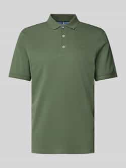 BRAX Regular fit poloshirt met labelprint model 'Pete'