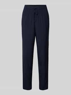 S.Oliver RED LABEL Stoffen broek van viscose met elastische band