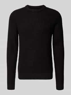 jack & jones Gebreide pullover met ribboorden model 'LIAM'