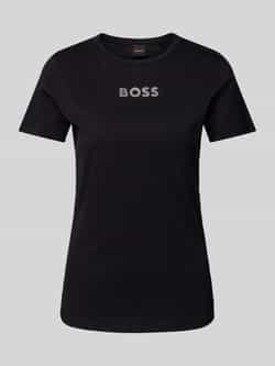 Boss Orange T-shirt met strass-steentjes model 'Eloga'