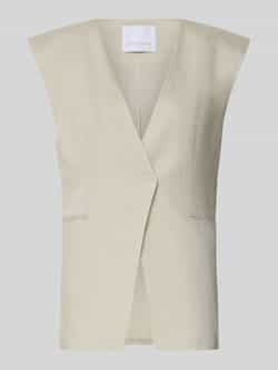 LeGer by Lena Gercke Gilet van een mix van linnen en viscose met paspelzakken model 'Frej'