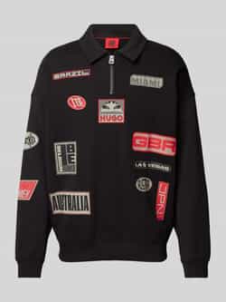 HUGO Poloshirt met ribboorden model 'Danwyll'