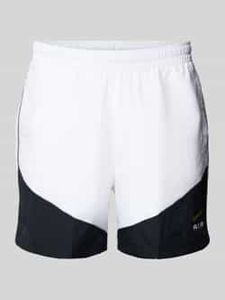 Nike Ademende Geweven Air Shorts Wit Zwart White Heren