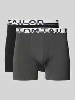 Tom Tailor Slim fit boxershort met labelopschrift op de band