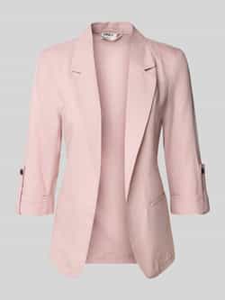 Only Loose fit blazer van een mix van viscose en linnen model 'CARO'