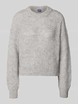 Hugo Blue Relaxed fit gebreide pullover met alpaca model 'SLOGERYNNA_B'