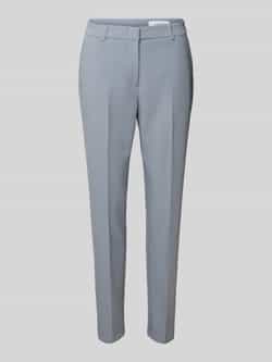 Comma Slim fit pantalon met persplooien