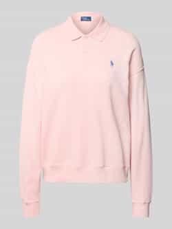 Polo Ralph Lauren Sweatshirt met polokraag en labelstitching