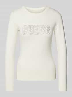 Guess Gebreide pullover met labeldetail model 'PARIS'