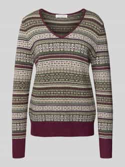 Christian Berg Woman Gebreide pullover met ribboorden