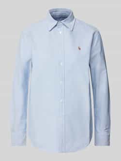 Polo Ralph Lauren Classic fit overhemdblouse met logostitching
