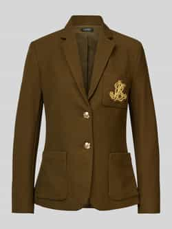 Lauren Ralph Lauren getailleerde blazer met logo groen