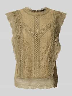 S.Oliver BLACK LABEL Regular fit blouse van kant