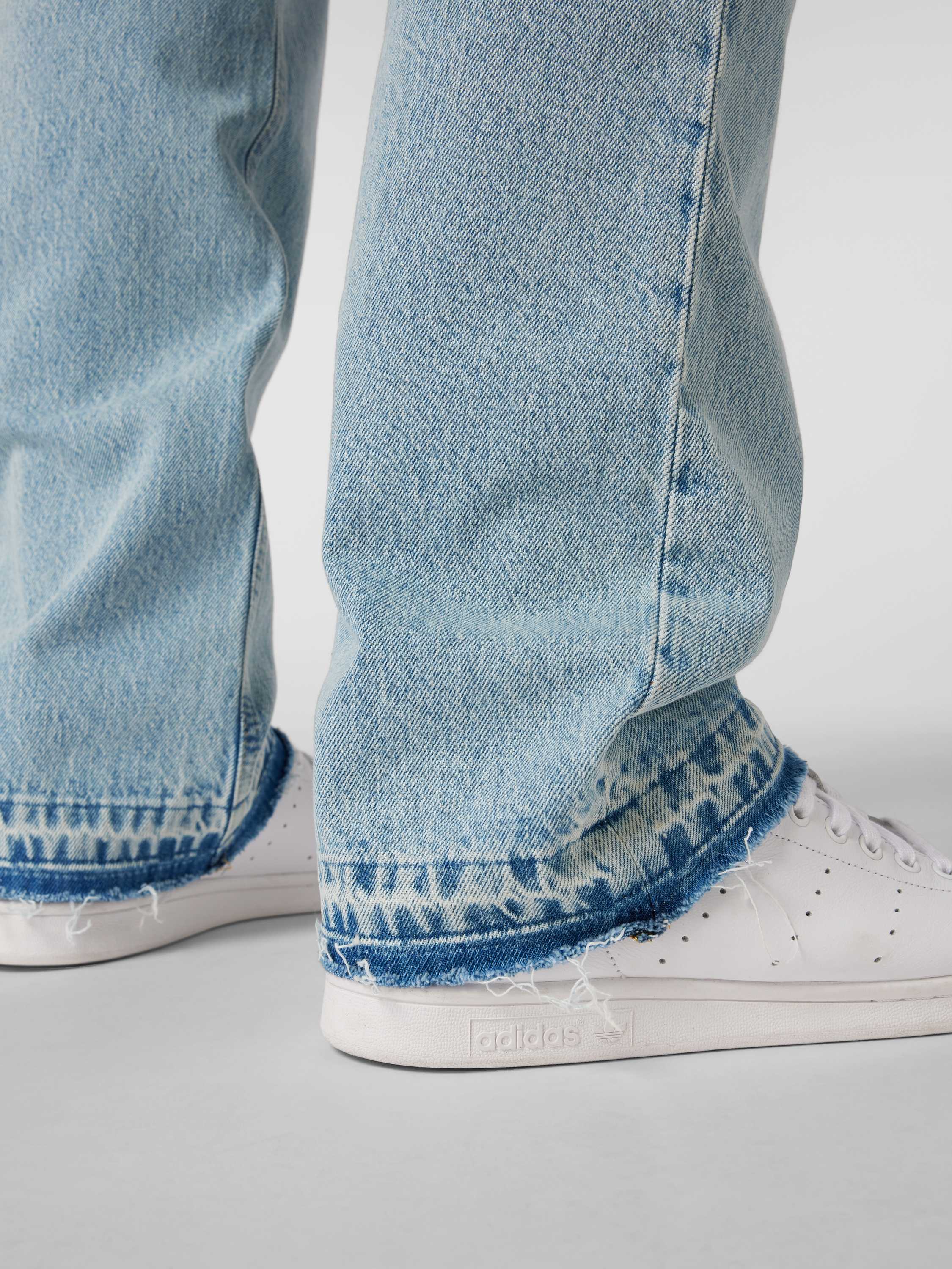 EIGHTYFIVE Regular fit jeans met gerafelde boorden model 'Open Hem'