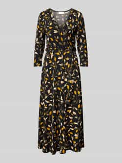 Apricot Midi-jurk met V-hals