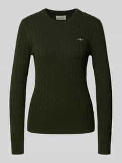 Gant Gebreide pullover met kabelpatroon