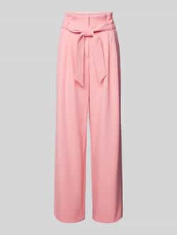 Marc Cain Wide leg stoffen broek met bandplooien
