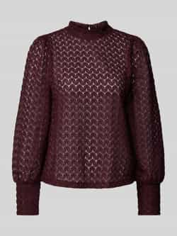 Vero Moda Regular fit blousetop van kant met ballonmouwen model 'BECCA'