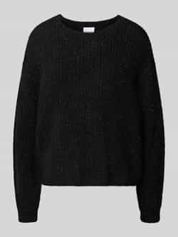 Comma Oversized gebreide pullover met ribboorden
