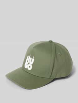HUGO Baseballpet met labelprint model 'Marsel-Smokey'