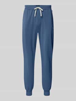 Boss Relaxed fit sweatpants met labelstitching model 'Mix&Match'
