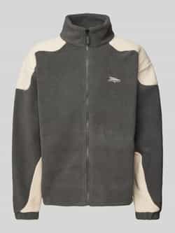 Pegador Regular fit fleecejack met labelstitching model 'WILLETT'
