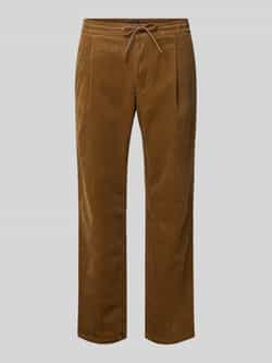 MCNEAL Regular fit corduroy broek met tunnelkoord