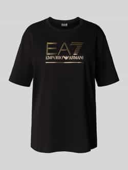 EA7 Emporio Armani T-shirt met labeldetail
