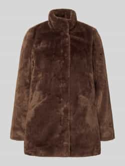 Only Regular fit lange jas in de look van imitatiebont model 'VIDA'