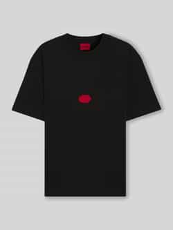 HUGO Relaxed fit T-shirt van katoenjersey model 'DIVIS'