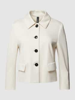 Marc Cain Kort Jas met Contrastknopen Beige Dames