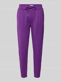 Ichi Stoffen broek met verkorte pasvorm model 'KATE'