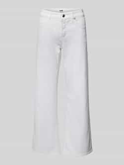 CAMBIO Stijlvolle Francesca Ecru Straight Jeans Beige Dames