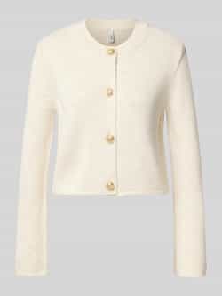 Only Relaxed fit gebreid jack met sierknoop model 'TESSA'