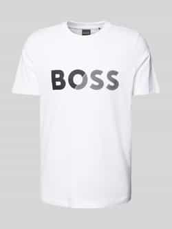 BOSS Green T-shirt met labelprint