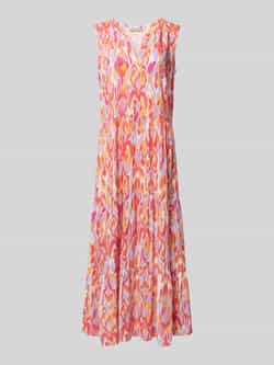 Christian Berg Woman Selection Maxi-jurk van viscose in laagjeslook