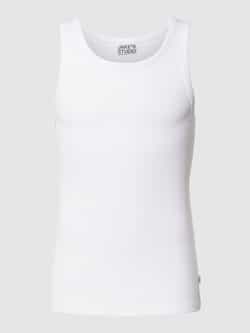 JAKE*S STUDIO MEN Tanktop met ronde hals en labeldetail