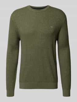 Christian Berg Men Gebreide pullover met labeldetail