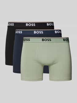 Boss Boxershort met elastische logoband in een set van 3 stuks