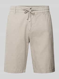 Lindbergh Bermuda met steekzakken opzij en strikceintuur