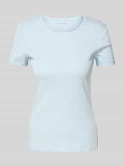 Christian Berg Woman T-shirt met geribde ronde hals