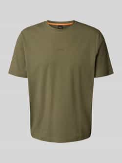 BOSS ORANGE Heren Polo's & T-shirts Tchup 10242929 01 Olijf
