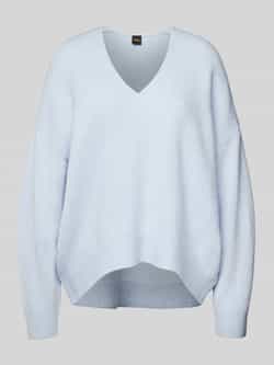 Boss Orange Gebreide pullover met V-hals model 'Fondella'
