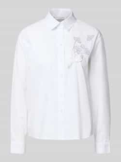 Christian Berg Woman Regular fit overhemdblouse met siersteentjes