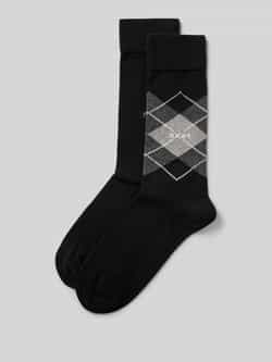 OTTO JOOP! Sokken Premium Essentials Premium kwaliteit versterkte hiel versterkte tenen Argyle design (Set van 2)